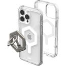 UAG Plyo MagSafe Bundle Case for iPhone 16 Pro/16 Pro MAX - Ice White/Titanium Stand [V] - كفر حماية عالية + ستاند بالطول و العرض - ماغ سيف