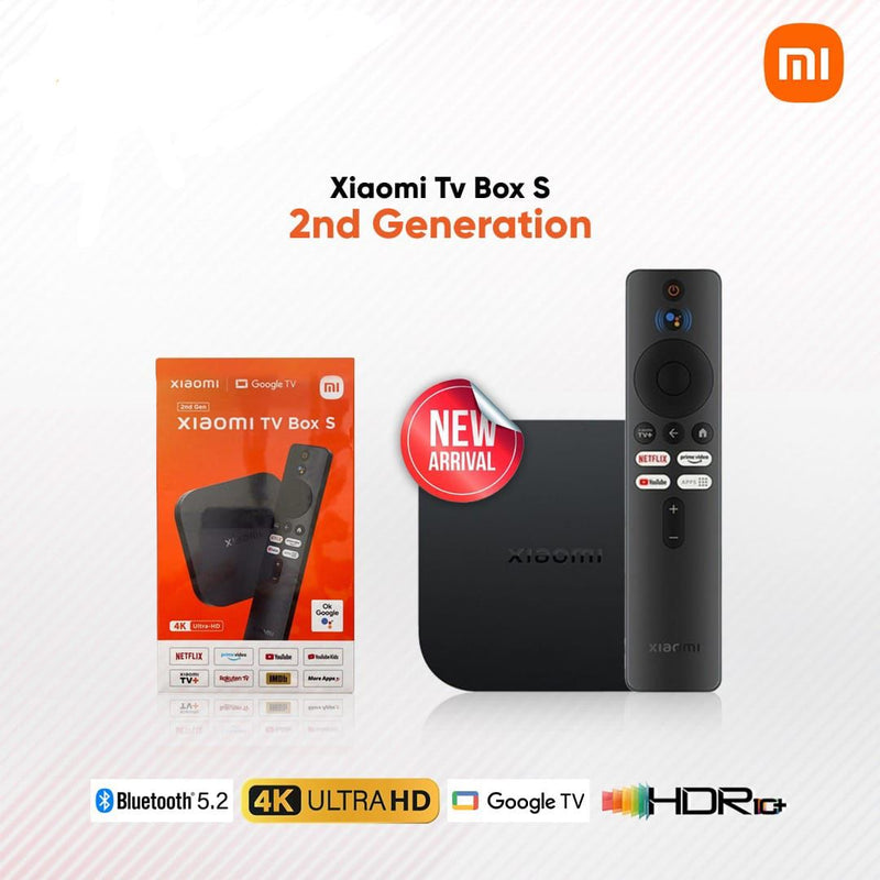 Xiaomi MI TV Box S 2nd-Gen 4K Ultra HD Streaming Media Player [H] جهاز تلفزيون ترفيهي - شاومي