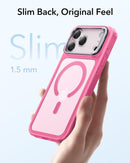 ESR iPhone 17 Pro / 17 ProMax HaloLock Classic Hybrid Case with Stash Stand (Camera Control Button) Case - Frosted Pink [V] - كفر حماية عالية - ماغ سيف - ستاند