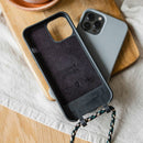 Woodcessories iPhone 14 Change Case - Black [V] -  كفر حماية عالية - مع خيط علاقة