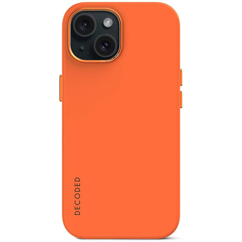 Decoded iPhone 15 Silicone Magsafe Case - Apricot [V] - كفر ايفون 15برو/15برو ماكس - سيليكون - ماغ سيف