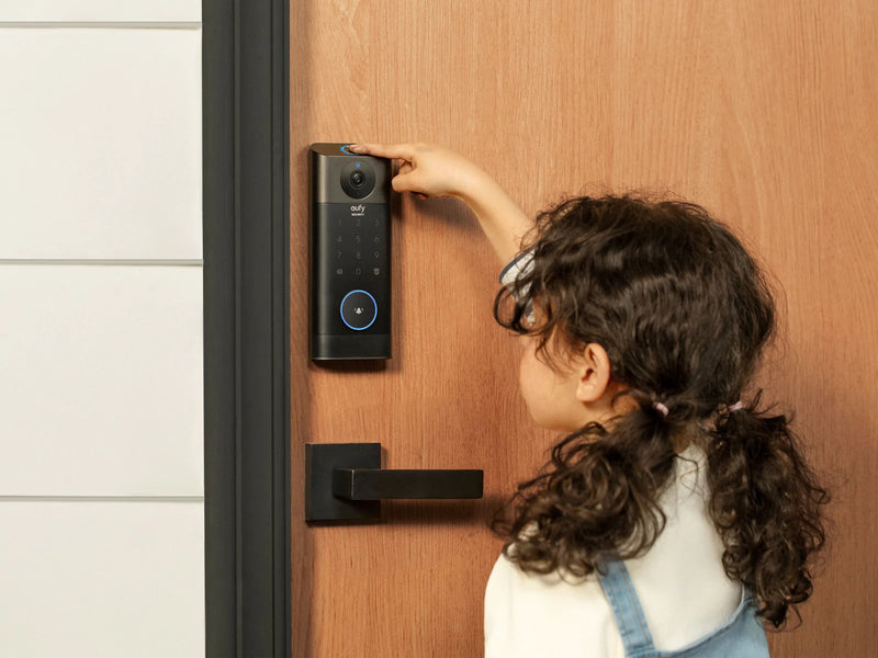 Eufy Video Smart Lock FingerPrint & Wi-Fi -Black [D] - كاميرا + قفل بصمه + جرس واي فاي من يوفي