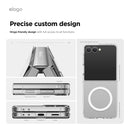 Elago Samsung Galaxy Z Flip 7 Magnetic PC Clear Case [V] - كفر سامسونج  - حماية عالية - ماغ سيف - شفاف