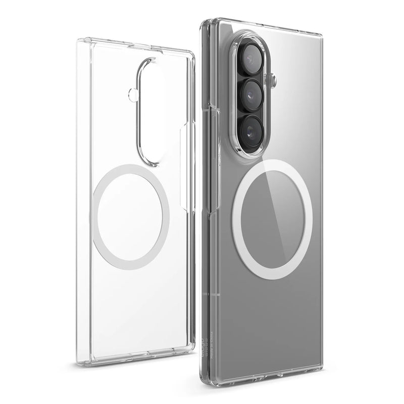 Elago Samsung Galaxy Z Fold 7 Magnetic Clear Case [V] - كفر سامسونج  - حماية عالية - ماغ سيف - شفاف