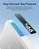 ESR Power Bank 10000mAh Qi2 MagSlim Kickstand White [V] - بطارية متنقلة ماغ سيف ستاند نحيفة + شحن سماعة ابل - منفذ تايب سي - سعة 10000ملي أمبير - كفالة 24 شهر