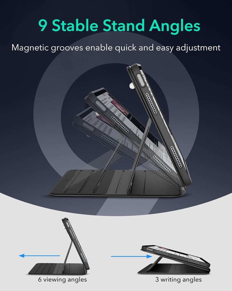 ESR iPad Air 13" 2024 Shift Magnetic Case - Black [V] - كفر ايباد - اير 13" - 2024