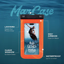 Statik MarCase Floating Waterproof Phone Pouch Case - Orange [V] - كفر ضد الماء - مناسب لجميع انواع واحجام الاجهزة