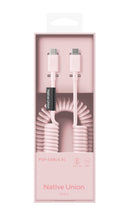 Native Union POP CABLE XL type C-C 2.4M 60W - Candy  [V] - سلك شحن تايب سي - نيتف يونيون - قوة 60 واط - مقاوم للقطع - 2.4 متر - كفالة 12 شهر