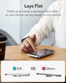 ESR HaloLock Ring Stand - Natural Titanium [V] - مسكة خاتم - مغناطيس وستاند - خاصية الماغ سيف لاجهزة الايفون 12 و 13 و 14 و 15