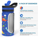 Buzio Kids Tumbler with Straw Lid 500ML Dinosaur[V] - مطارة حافظ للحرارة - للأطفال