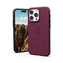 UAG Civilian Magsafe Case for iPhone 15 Pro/15 Pro Max - Bordeaux - [V] - كفر حماية عالية - ماغ سيف
