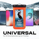 Statik MarCase Floating Waterproof Phone Pouch Case - Orange [V] - كفر ضد الماء - مناسب لجميع انواع واحجام الاجهزة