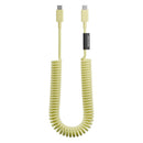 Native Union POP CABLE XL type C-C 2.4M 60W - Lemon  [V] - سلك شحن تايب سي - نيتف يونيون - قوة 60 واط - مقاوم للقطع - 2.4 متر - كفالة 12 شهر
