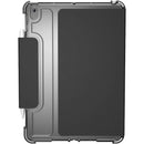 [U] by UAG Apple iPad 10.2/10.5" (7th, 8th & 9th Gen) Lucent Case Black/Ice [V] - كفر ايباد حماية عالية + ستاند + مكان للقلم