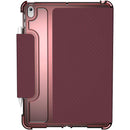 [U] by UAG Apple iPad 10.2/10.5" (7th, 8th & 9th Gen) Lucent Case - Aubergine/Dusty Rose [V] - كفر ايباد حماية عالية + ستاند + مكان للقلم
