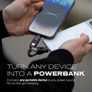 Statik HexCharge Cable 4in1 - Black[V] - سلك شحن - 4 في 1 - من يو اس بي + تايب سي - الى تايب سي + ايفون - طول 15سم - بيزك