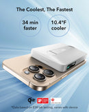 ESR Power Bank 10000mAh Qi2 MagSlim Kickstand White [V] - بطارية متنقلة ماغ سيف ستاند نحيفة + شحن سماعة ابل - منفذ تايب سي - سعة 10000ملي أمبير - كفالة 24 شهر
