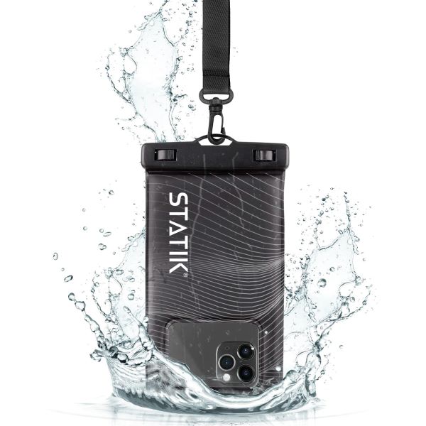 Statik MarCase Floating Waterproof Phone Pouch Case - Black [V] - كفر ضد الماء - مناسب لجميع انواع واحجام الاجهزة