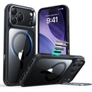 ESR iPhone 17 Pro / 17 ProMax HaloLock Classic Hybrid Case with Stash Stand (Camera Control Button) Case - Clear Black [V] - كفر حماية عالية - ماغ سيف - ستاند