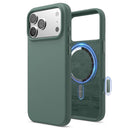 Elago iPhone 17 Pro / Pro Max Magnetic Silicone Case (Camera Control Key Included) - MIDNIGHT GREEN  [V] - كفر حماية عالية - سيليكون - ايفون 17 برو / 17 بروماكس - ايلاجو - ماغ سيف