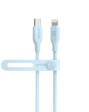 Anker 542 USB-C to Lightning (Bio-Based) - 0.9m/3ft - Blue [D] - سلك شحن ايفون تايب سي - انكر - طول 90 سم - كفالة 18 شهر
