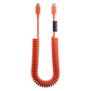 Native Union POP CABLE XL type C-C 2.4M 60W - Alarm Red  [V] - سلك شحن تايب سي - نيتف يونيون - قوة 60 واط - مقاوم للقطع - 2.4 متر - كفالة 12 شهر