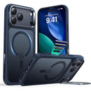 ESR iPhone 17 Pro / 17 ProMax HaloLock Classic Hybrid Case with Stash Stand (Camera Control Button) Case - Frosted Blue [V] - كفر حماية عالية - ماغ سيف - ستاند