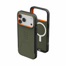 UAG iPhone 17 Pro/ 17 Pro Max Civilian Magsafe Case - Olive/Orange [V] - كفر حماية عالية - ايفون 17 برو / 17 بروماكس - ماغ سيف