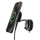 STATIK Wireless charging HyperMount Pro Vacuum Magnetic NanoSuction Phone Mount - Black [V] - ستاند سيارة - شفط + شحن واير ليس - ماق سيف