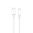 PAWA 3A USB-A TO TYPE C Quick Charging PVC Cable PW122 | White - سلك شحن تايب سي - باوا - طول 1.2 سم - كفالة 24 شهر