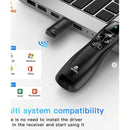 Jeqang wireless presenter for school and office use [H] - مؤشر ليزر - للعروض التقديمية - البرزنتيشن - مناسب لجميع انواع الاجهزة والايبادات