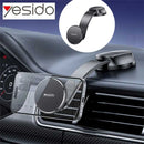 Yesido C176 Bending Arm Car Suction Cup Mount Magnetic Cell Phone Holder – Black - ستاند سيارة  - مغناطيس - مرن قايل للطي - دوران 360 درجة - مناسب لجميع انواع الاجهزة