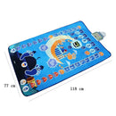 Porodo Kids Educational Interactive Smart Prayer Mat 110 x 70cm - Blue - سجادة صلاة إسلامية - مع أوامر صوتية - للأطفال