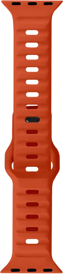 PAWA - Lagos Premium Soft Silicon Straps - Ultra Orange - سير ساعه أبل واتش