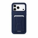 VIP iPhone Case - Stand and Wallet Function - Wallet Case Blue [H]- كفر مقاوم للصدمات + ستاتند + مغناطيس - محفظة