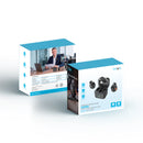 Pawa ClipGo Microphone with Ai Noise Reduction - Black [O] - مايكروفون للتصوير - عدد 2 ميكروفون - منفذ شحن تايب سي + منفذ ايفون - باوا - كفالة 12 شهر