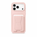 VIP iPhone Case - Stand and Wallet Function - Wallet Case Pink [H]- كفر مقاوم للصدمات + ستاتند + مغناطيس - محفظة