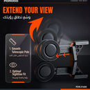 Porodo Clavomag Adjustable Magsafe Car Mount - Black  - ستاند سيارة للشاشة - دوران 360 درجة - ماغ سيف