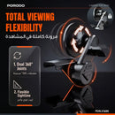 Porodo Clavomag Adjustable Magsafe Car Mount - Black  - ستاند سيارة للشاشة - دوران 360 درجة - ماغ سيف