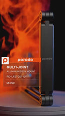 Porodo Multi-Joint Aluminum Desk Mount - Grey [O] - ستاند لجميع انواع الاجهزة - برودو