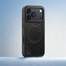 Levelo Opal PU Leather Magsafe Case For iPhone 18/17 Pro/Pro Max [O] - Black - كفر حماية عالية - ماغ سيف - سلسلة ايفون 18 - ليفلو