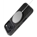 Levelo Opal PU Leather Magsafe Case For iPhone 18/17 Pro/Pro Max [O] - Black - كفر حماية عالية - ماغ سيف - سلسلة ايفون 18 - ليفلو