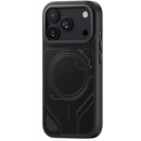 Levelo Opal PU Leather Magsafe Case For iPhone 18/17 Pro/Pro Max [O] - Black - كفر حماية عالية - ماغ سيف - سلسلة ايفون 18 - ليفلو
