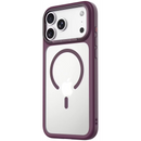 Levelo Tapa Magsafe Matte TPU+PC Case For iPhone 18 Pro/Pro Max – burgundy - كفر حماية عالية - ماغ سيف - سلسلة ايفون 18 - ليفلو