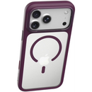 Levelo Tapa Magsafe Matte TPU+PC Case For iPhone 18 Pro/Pro Max – burgundy - كفر حماية عالية - ماغ سيف - سلسلة ايفون 18 - ليفلو