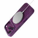 Levelo Opal PU Leather Magsafe Case For iPhone 18/17 Pro/Pro Max [O] - Burgundy - كفر حماية عالية - ماغ سيف - سلسلة ايفون 18 - ليفلو