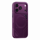 Levelo Opal PU Leather Magsafe Case For iPhone 18/17 Pro/Pro Max [O] - Burgundy - كفر حماية عالية - ماغ سيف - سلسلة ايفون 18 - ليفلو