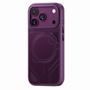 Levelo Opal PU Leather Magsafe Case For iPhone 18/17 Pro/Pro Max [O] - Burgundy - كفر حماية عالية - ماغ سيف - سلسلة ايفون 18 - ليفلو