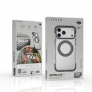 Levelo Apollo Magsafe Case With Kickstand For iPhone 18 Pro/Max – Black - كفر حماية عالية - ماغ سيف - سلسلة ايفون 18 - ليفيلو