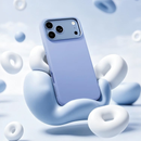 Levelo Iris Magsafe Liquide Silicone Case For iPhone 18/17 Pro/Pro Max - Light Blue - كفر حماية عالية - سليكون ماغ سيف - سلسلة ايفون 18/17 - ليفلو